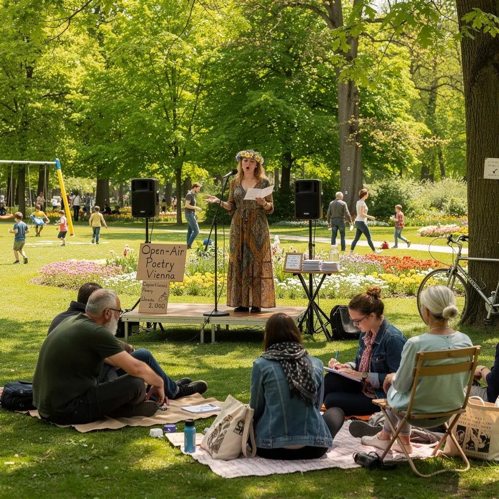 Eine Lesung in der Buchhandlung, bei der ein Autor aus seinem neuen Gedichtband vorliest.